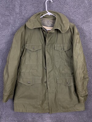 Vtg Alpha Industries Military Vietnam War M-65 Jacket 1960 OG-107 Small Regular