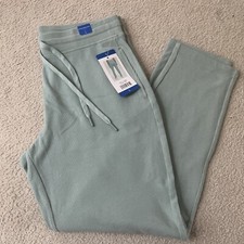 Marc New York Ladies Ribbed Knit Soft Slim Pants Jade , Large