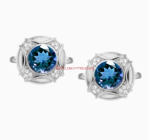 Naturel Rubis & Améthyste Gemmes Avec 925 Argent Sterling Boutons