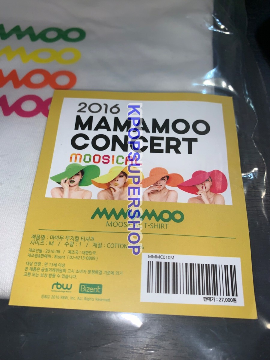 Mamamoo 2016 Concert Moosical T-Shirt Official Merchandise New