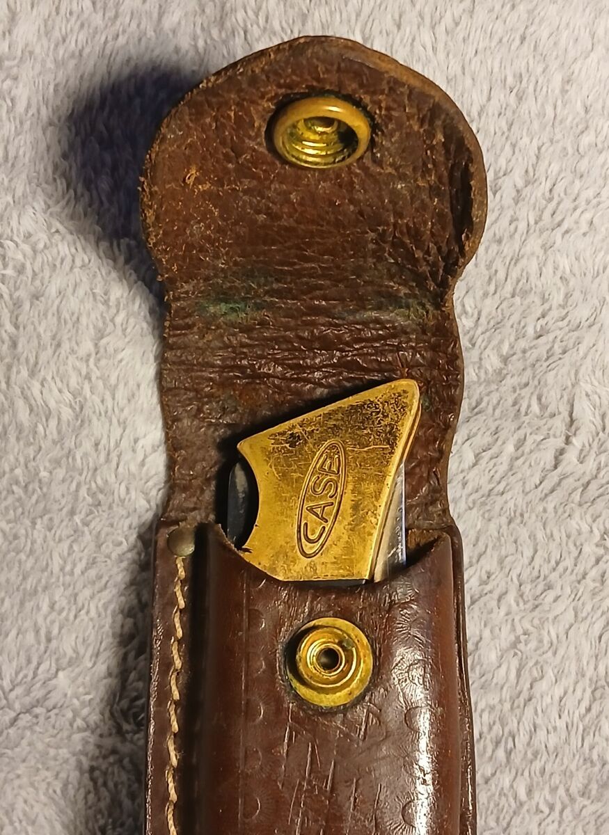 CASE XX 2159 LSSP Lockback Folding Knife w/Leather CASE CASE XX 2159 LSSP Lockback Folding Knife w/Leather CASE