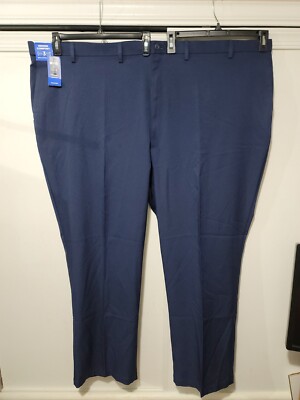 Big&Tall Men's Haggar Cool Right Classic Fit Dress Pant Size ( 58 X 32 ) |  eBay