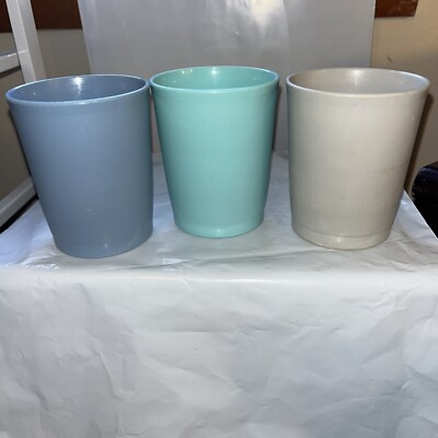 VINTAGE TUPPERWARE JUICE 6oz TUMBLERS CUPS #1251, (LOT of 3), THREE COLORS  | eBay