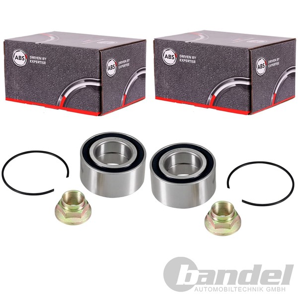 2X A.B.S. RADLAGER-SATZ Vorne Beidseitig Passend FüR Honda Legend Rover 800-image