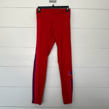Adidas Women s Small Red Striped Pants Athletic Athleisure