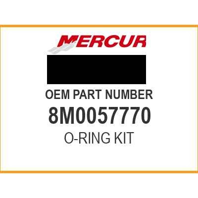 Mercury O-RING KIT 8M0057770 OEM NEW
