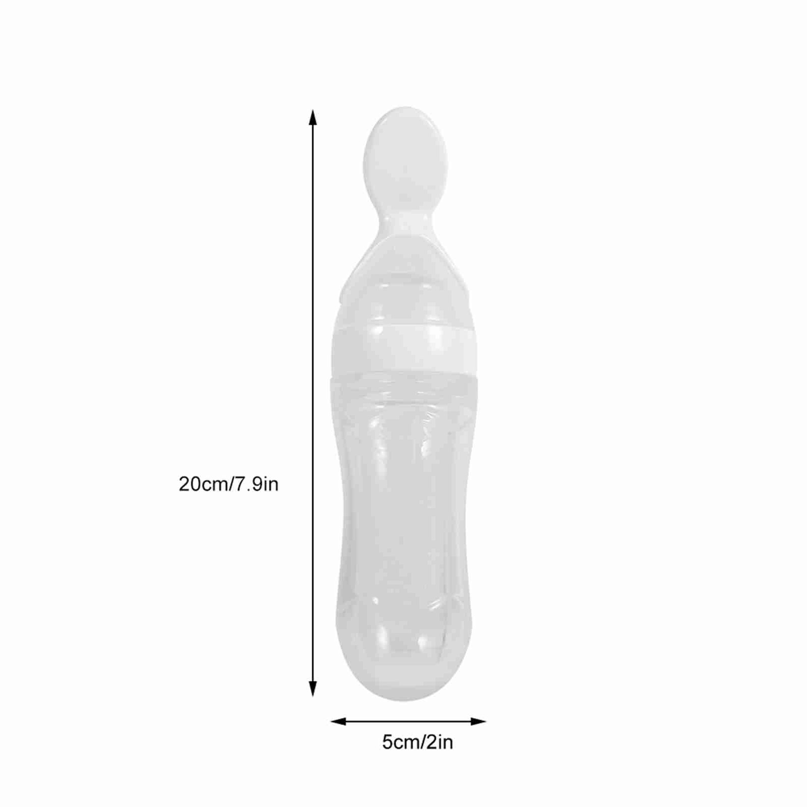 1Pc 90mL Baby Feeder Bottle Soft Squeeze Spoon Food Feeding For Toddlers For