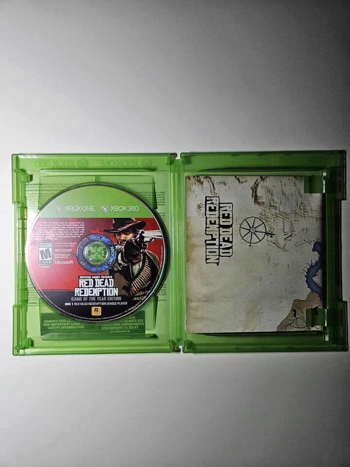 Red Dead Redemption GOTY Edition Xbox 360 / Xbox One - CIB Complete w/ Map! - Image 3 of 4