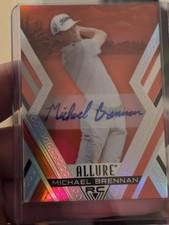2026 Upper Deck Allure Golf Michael Brennan Autograph trading Card Red 46.