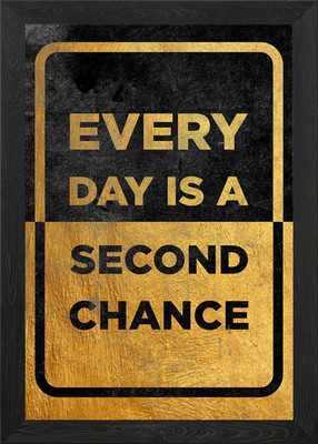 Everyday is Second Change Gerahmtes Wandbild Poster Leinwanddruck Bild