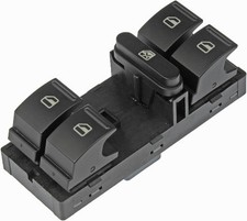 901-503 Master Window Switch - 5 Button Front Left Compatible with Select Seat /