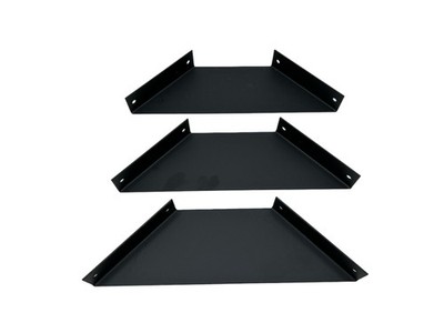 Regalwinkel Regalhalterung Regalbodenträger Schwerlastträger 20cm Schwarz 3 St.