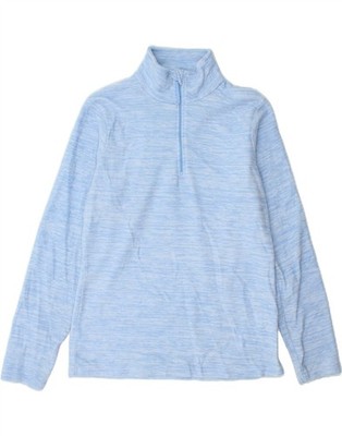 Mountain Warehouse Damen-Fleecepullover mit Reißverschluss am Ausschnitt UK 12 mittelblau gefleckt BG06