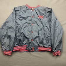 Vintage Toshiba Copiers Looney Tunes Bomber Jacket Mens Navy Bugs Bunny Daffy
