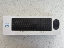 Image of DELL Pro Compact Silent Keyboard and Mouse - KM555 - UK (QWERTY), Wireless, RF W