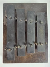 Vintage Deagan 4 Plate Dinner Chime Dinner Bell Xylophone No.300 Wood Cased