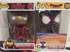 Iron Man Mark 43 & Miles Morales Jumbo Funko Pops