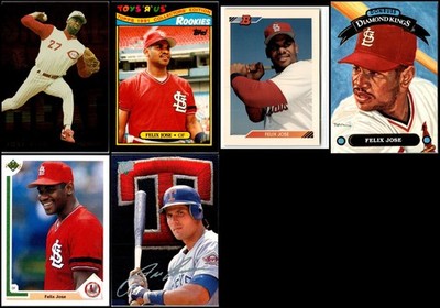 Felix Jose St. Louis Cardinals (6) Card Lot - GOING, GOING  ALMOST GONE! DON ...