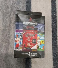 2025 MJ Holdings NFL Championship Collection Hanger Box -4 Panini Packs Sealed M
