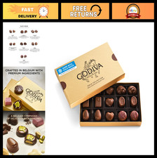 Gourmet Belgian Milk Chocolate Gift Box, 15 Pieces, Perfect for Any Occasion