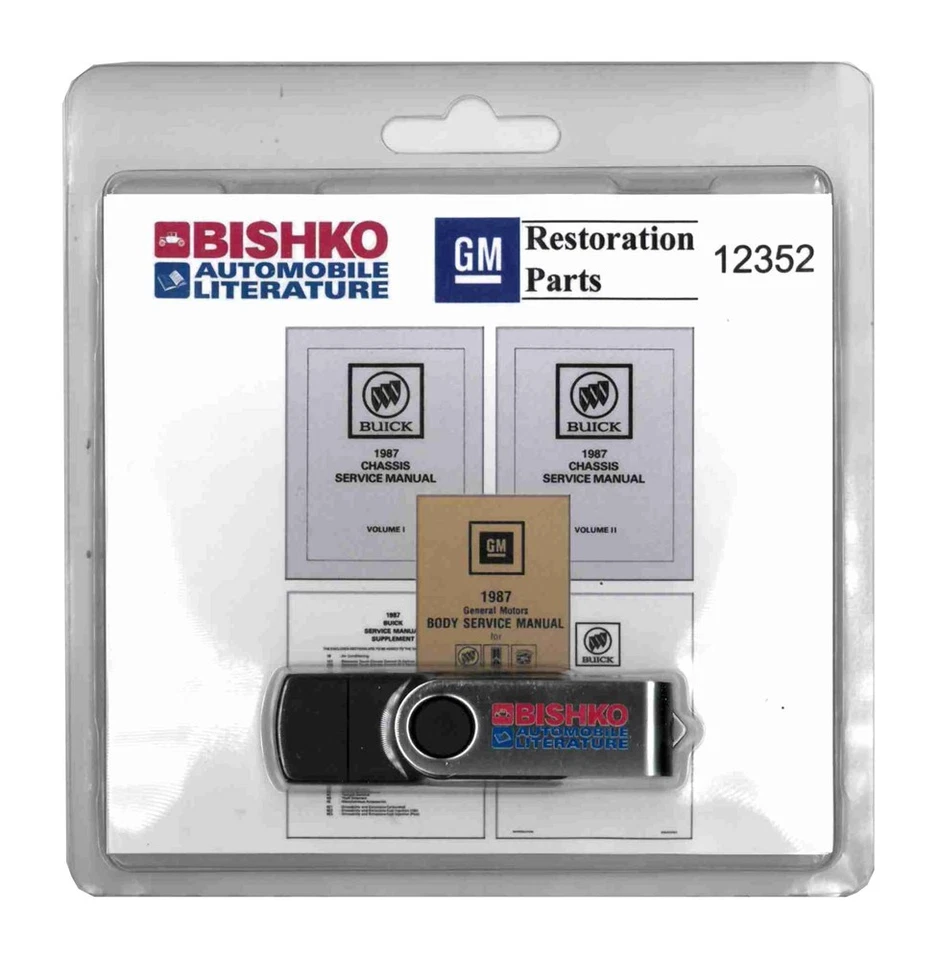 1987 Buick (w/ Supplement II) Shop Service Repair Manual USB Engine Drivetrain - Image 2 of 3