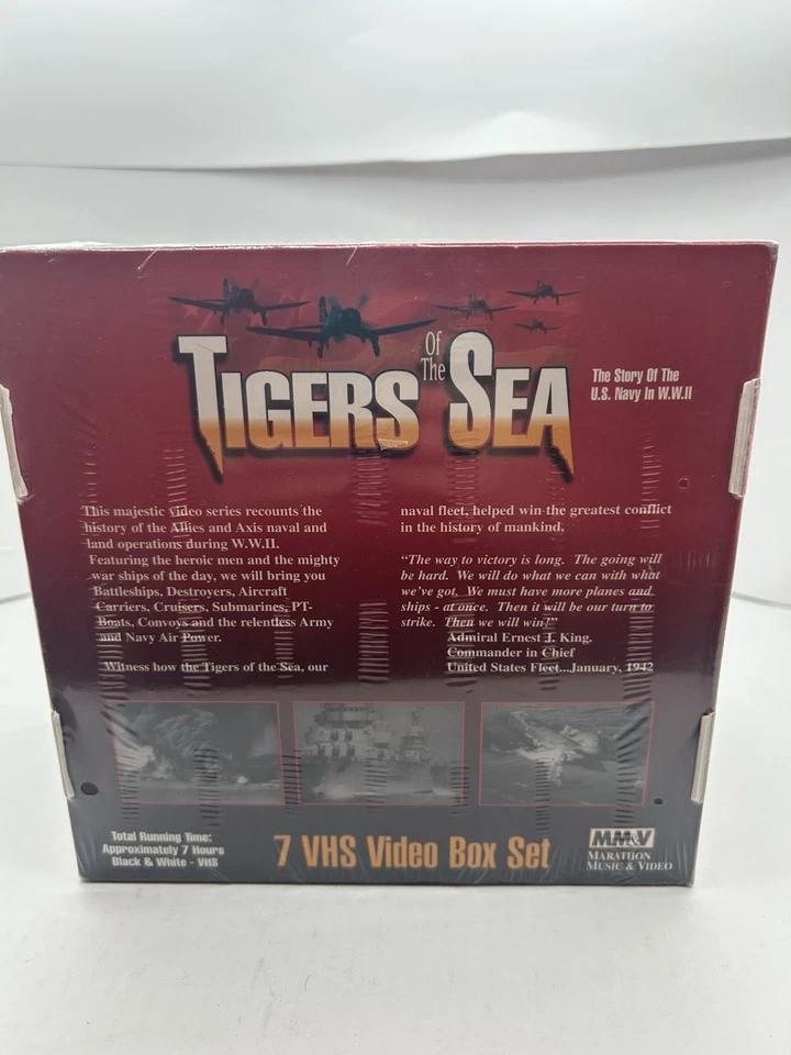 Tigers of the Sea (VHS 7 Tape Box Set, 1998) NEW, Sealed - Image 4 of 4