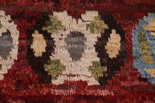 Hand-Knotted Tribal Moroccan Area Rug 7x10 Ft Multicolor Oriental Wool Carpet - Picture 9 of 19