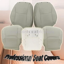 2010 to 2017 For Lexus GX460 Front Bottom/Top Perforated Seat Cover Tan / Foam