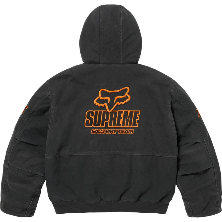 Supreme Fox Racing Hooded Work Jacket Black | eBay