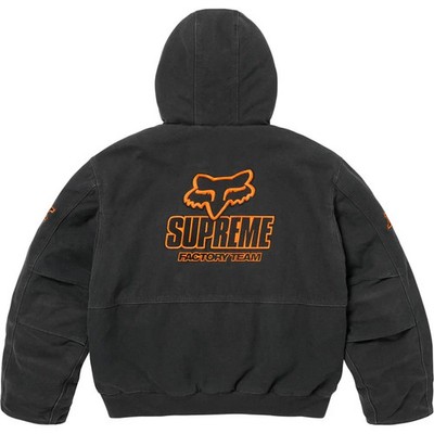 Supreme Fox Racing Hooded Work Jacket Black | eBay