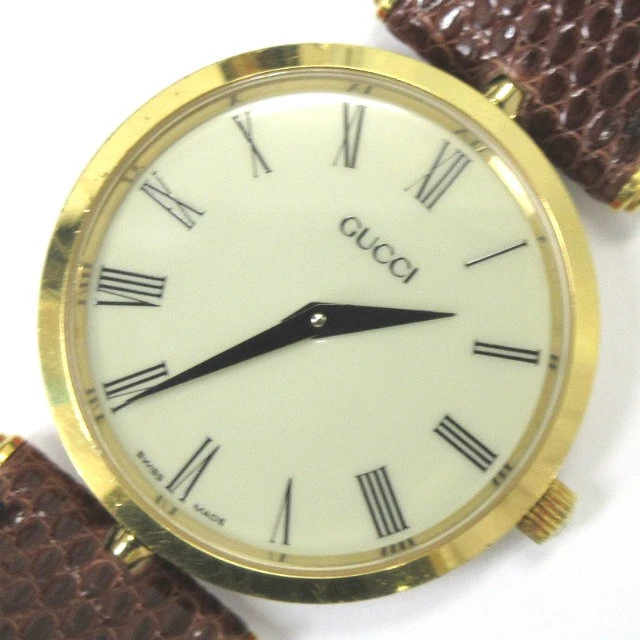 Montre Gucci Sherry Line à quartz pour homme et femme, or, boîtier 30 mm, occasion