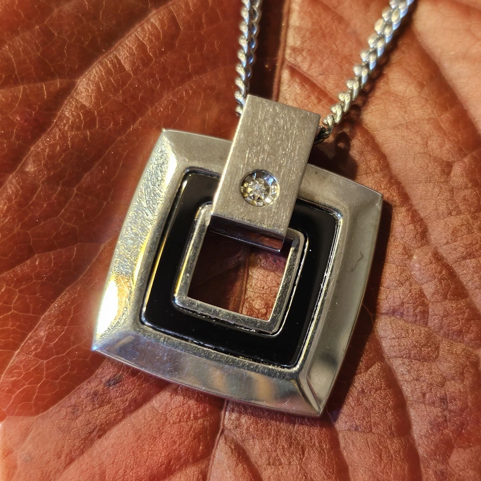 Collier I morellato Acier Zircon 52 Cm Pendentif 20x20 Mm - Photo 4/4