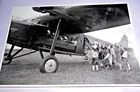 VINTAGE 1930s AVIATION PHOTOGRAPH KLM FOKKER F-XII PASSENGERS AMSTERDAM AIRPORT