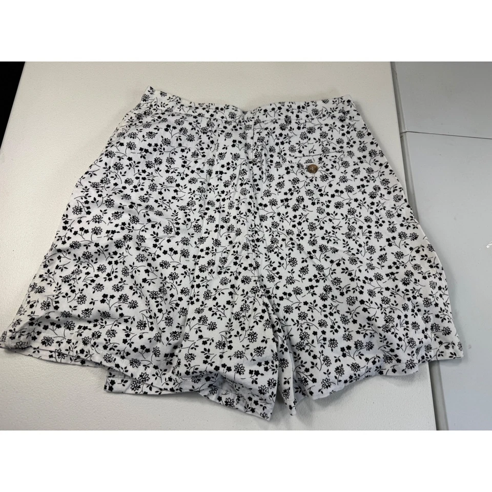 MUJER BLANCO CIERVO SALVIA Floral Sexy Falda Corta Talla 10 Blanco Negro Foto 2 de 4