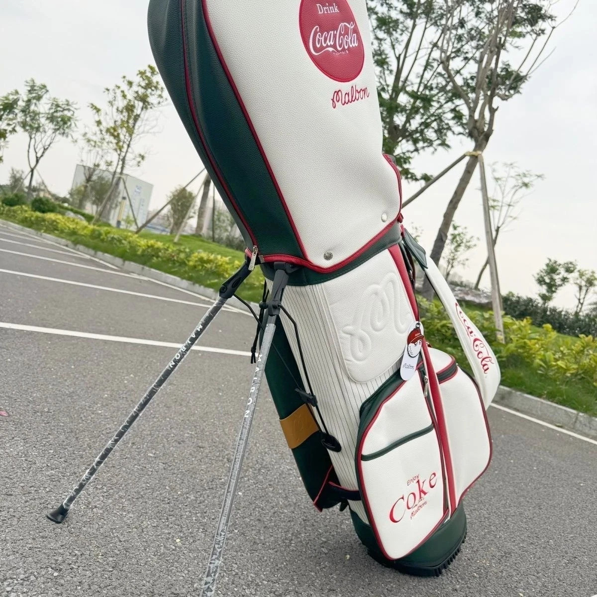 Rare / Malbon Golf Coca Cola Collabo Caddy Bag / Stand Type