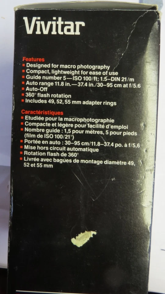 Vivitar Macroflash 5000 Ring Light/Macro Flash with BOX & Accessories VGC - Image 4 of 4