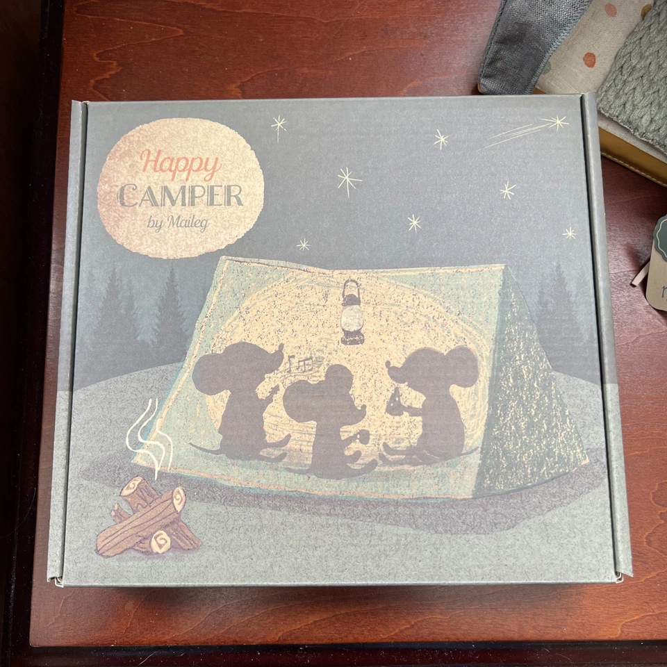 NEU Maileg Happy Camper Zelt & Dreirad Maus Big Brother BK Pack Weihnachtsgeschenk - Bild 2 von 4