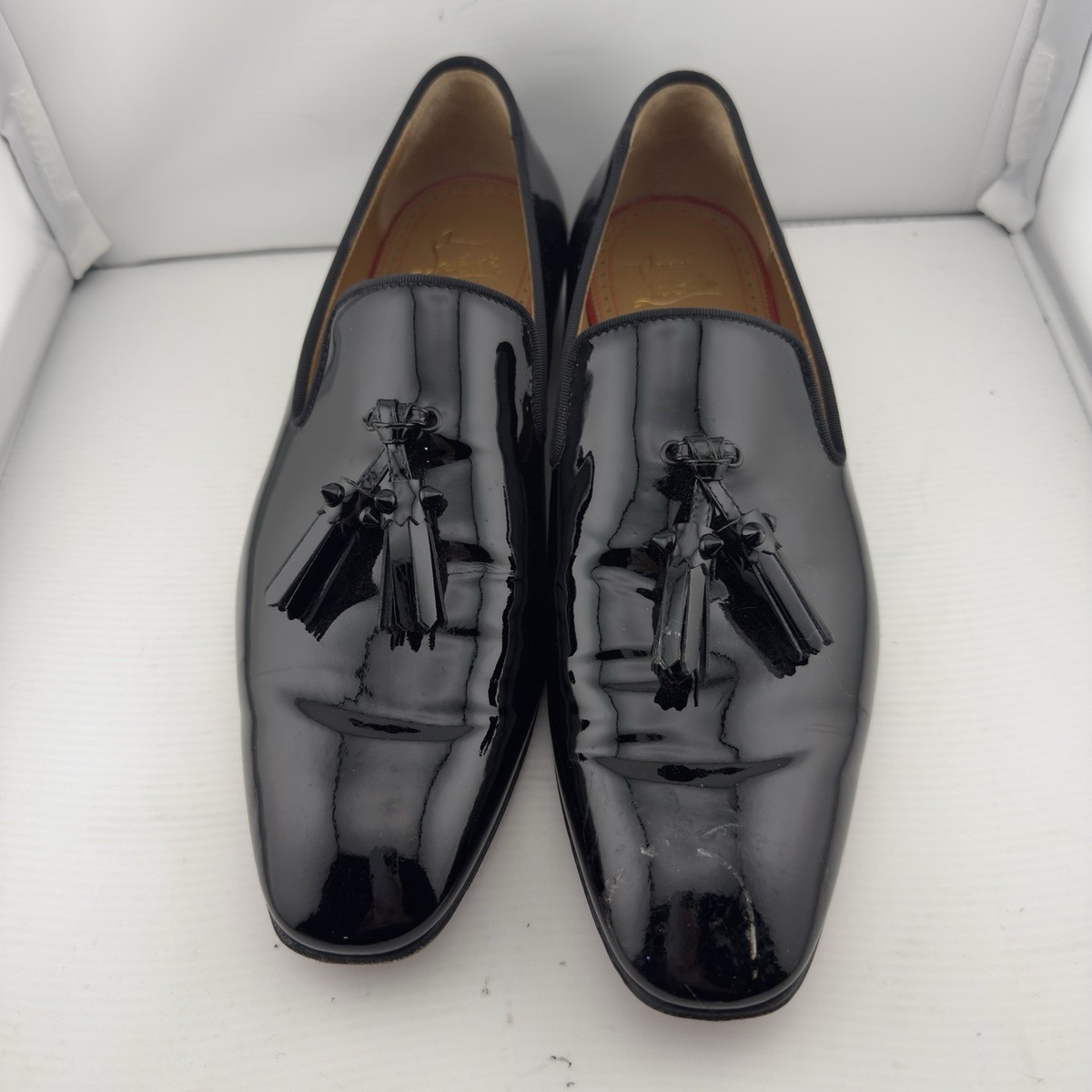 Men’s Dandelion patent Leather Tassel Loafers. Christian Louboutin Dandelion Tassel patent leather loafers  main image 4