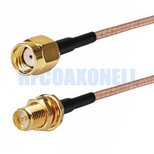 RP-SMA Male Female Pin to RP-SMA Female Male Pin RF Pigtail RG316 Coax Cable
