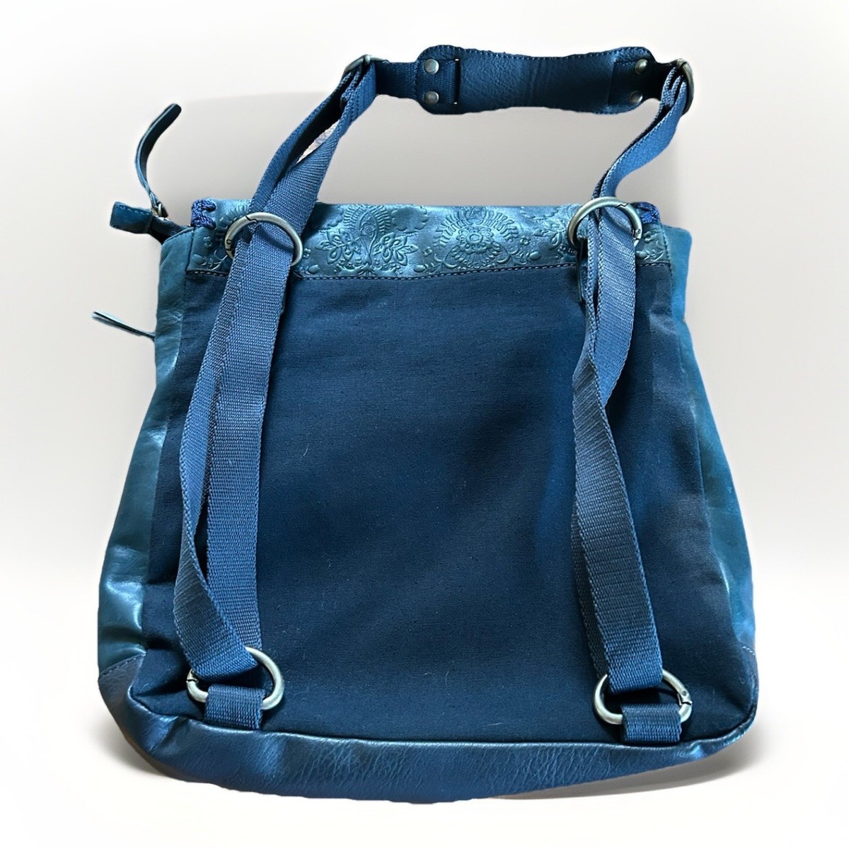THE SAK Ventura Leather Purse. Blue Tooled Stitched | eBay display picture 2