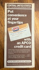 1977 APCO Oil Corporation Rand McNally Central United States Road Map 25&rdquo; x 35&rdquo;