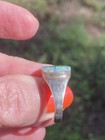 Native American Zuni jewelry handmade cluster Fire Opal sterling Inlay 8 1/2 — photo 4