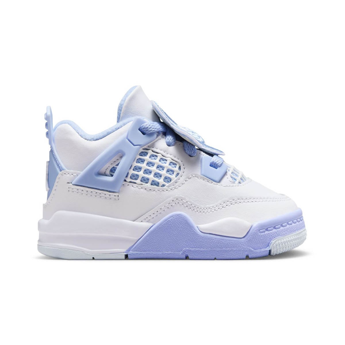GIRLS TODDLER JORDAN 4 RETRO_WHITE/ALUMINUM-BLUE TINT IB8961