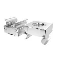 M6 Rack Mount Cage Nuts 50 Sets Carbon Steel Rack Screws Nuts Nickel Plated