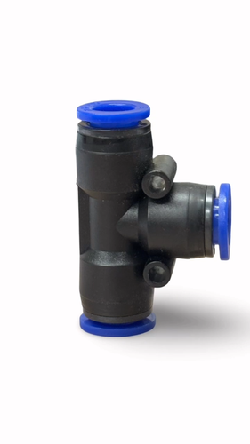 Nylon Tee Piece Push Fit Connectors Air Line Brake Speed Fit Fitting pack of 2 - Video 1 of 1