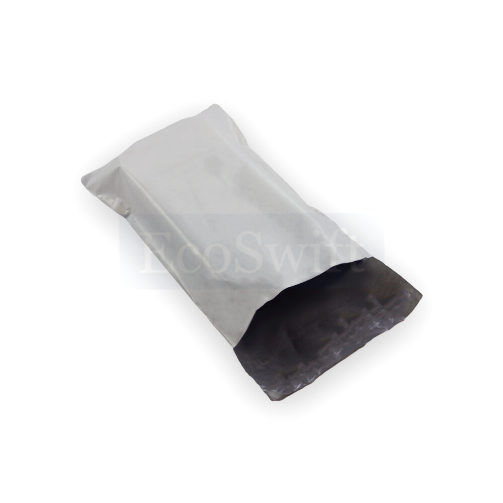 50 Count White Poly Mailers 5x6 Inches - Self-Seal Shipping Envelopes, 2.35 Mil Thick | EcoSwift