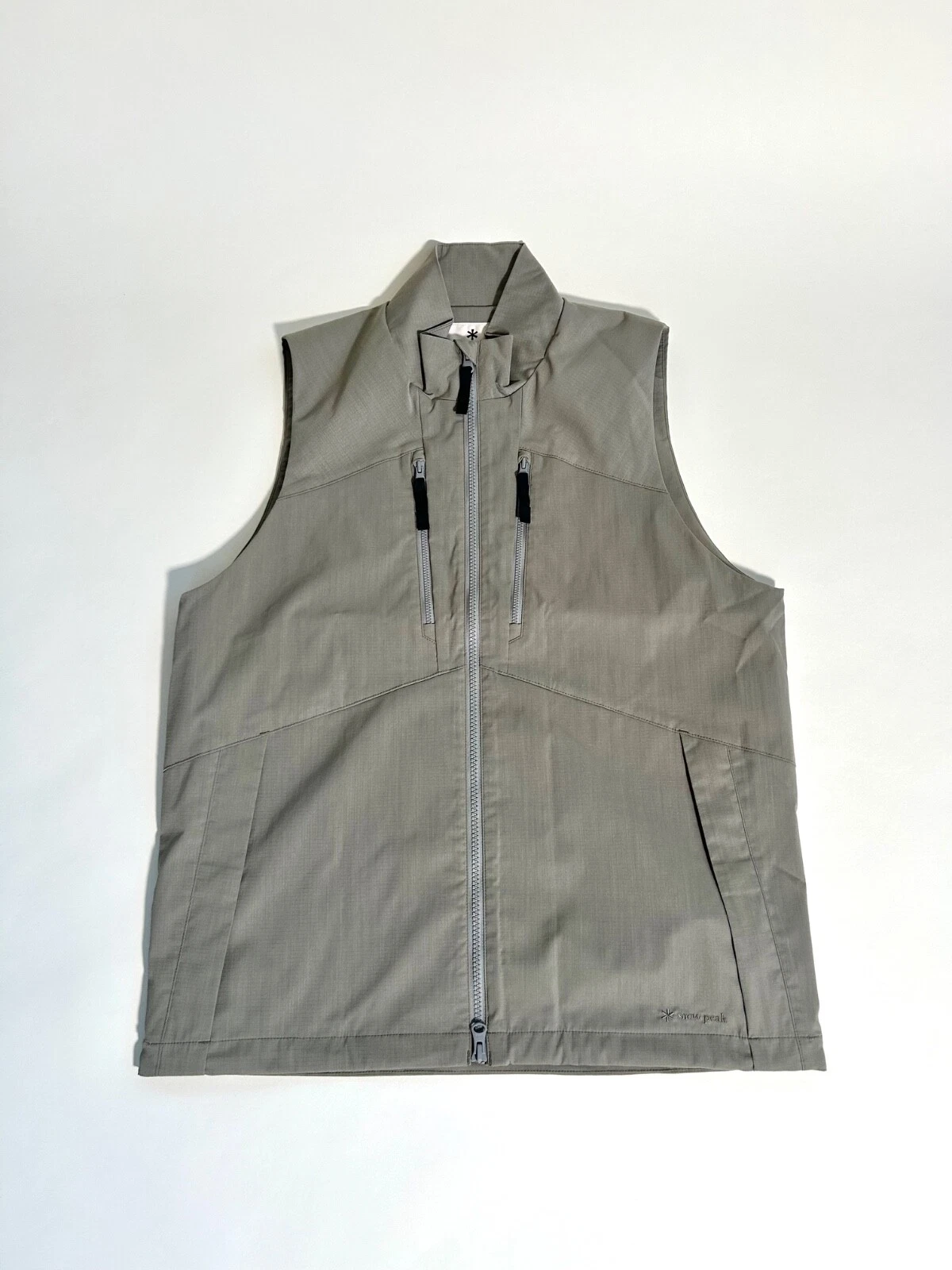 Snow Peak Men's Gilet Vest Technical Stretch Coat Beige Takibi Jacket New Japan