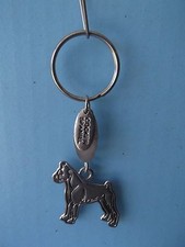 Metal Key Chain Cocker Spaniel Dog Double Sided
