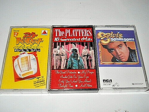14 Cassettes Box-Tommy James & The Shondels,The Platters,Elvis Presley,Tom Jones - Picture 2 of 11