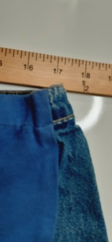 Baby And Me Denim Capris XL Light Wash Embroidered - Picture 6 of 7